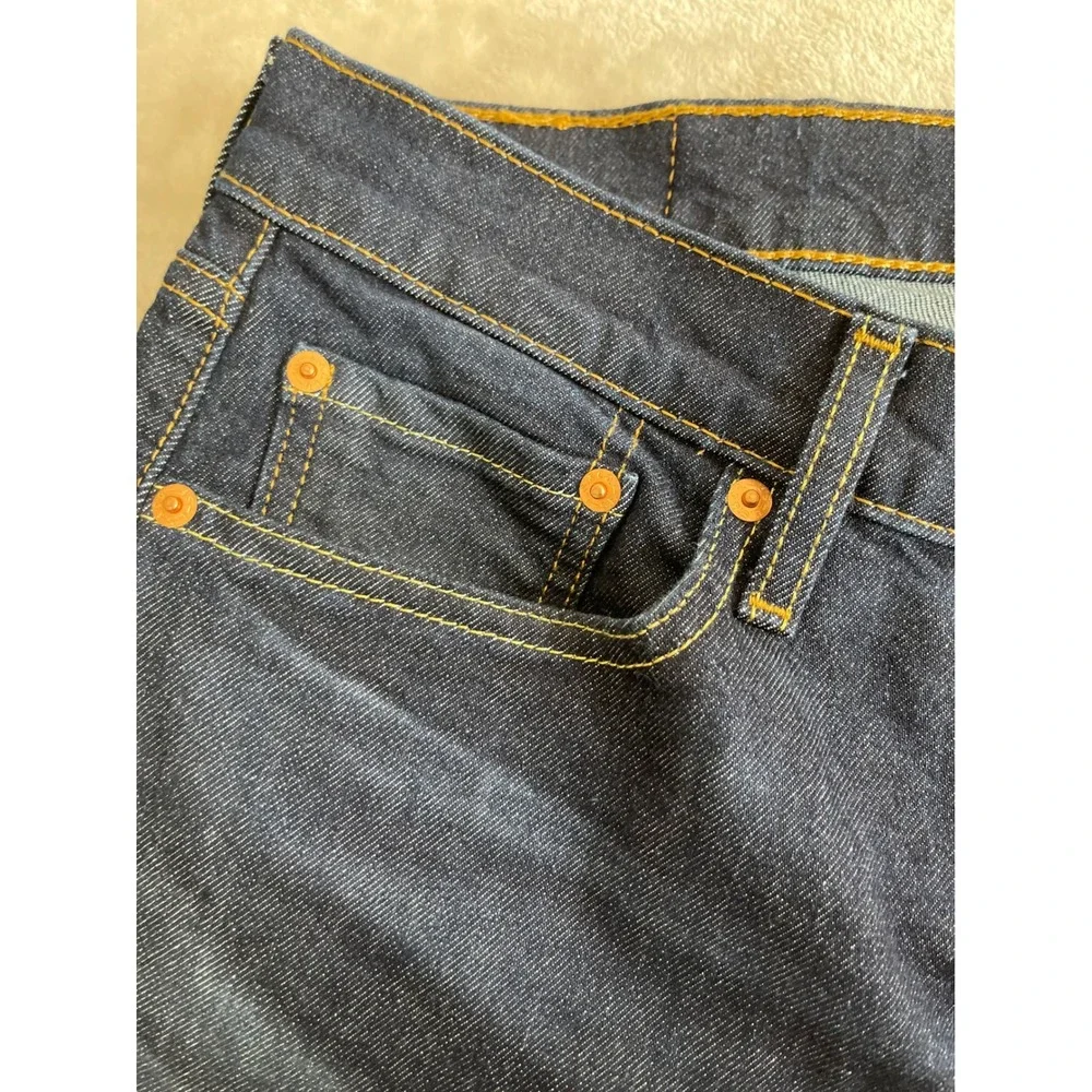 Levis 513 Slim Straight Jeans Mens 32x30 Dark Wash Indigo Denim Pants